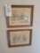 Charles Overly Set of 4 watercolors of Williamsburg Virginia