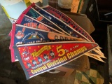 Six Cleveland Indians pennants