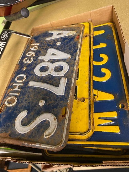 14 Ohio license plates 1961 -1973