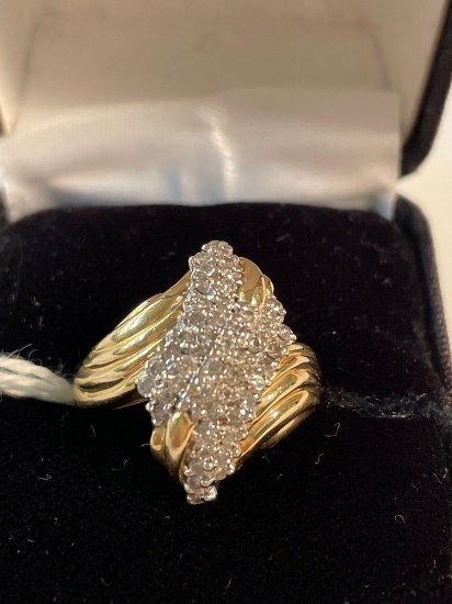 Marked 14k gold & Diamond ring 4.5 dwt