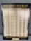 18.5x25.5 Whitman & Barnes tap drill size chart cardboard 1963