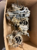 2 Holley carburetors, 1 Rochester carburetor