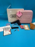 Bersa Thunder 380 pistol w/case, holster, clip, extra pink grip, paperwork