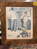 Framed Norman Rockwell print