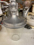 Glass dome with aluminum lid