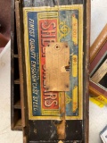 Sheep shears box with misc parts in it