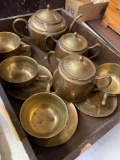 Brass tea set