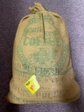 Coffee burlap sack