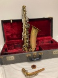 Bundy saxophone in case