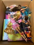Barbie dolls and books