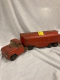 Buddy L truck and trailer