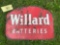 Willard batteries sign - double sided