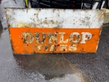 Porcelain Dunlop Tires sign - double sided