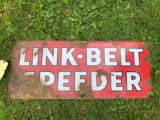 Link-belt sign - porcelain
