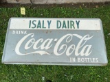 Isaly dairy Coca Cola sign - 7x3 ft