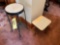 Parlor stool and foot stool