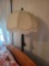 6 ft. tall turned floor lamp with decorative shade