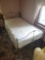 Twin size antique metal bed with mattress and boxspring