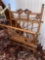 Antique bent wood magazine rack