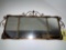 Metal framed 3-panel mirror, 41 inches wide