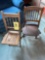 Pair of vintage youth folding chairs