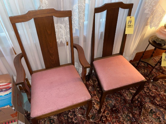 T-back chairs, one captain