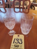 13 water glasses, 11 wine glasses