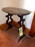 Oval top small table