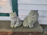 2 concrete cats