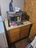 Amana microwave and stand