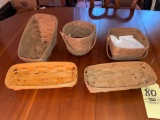 5 Longaberger baskets, 1 1995, 4 1984