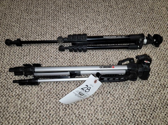 Manfrotto and Ambico Tripods