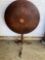 Tilt top pedestal stand, inlaid top.