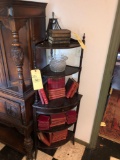 Antique Five Tier Shelf with Draw