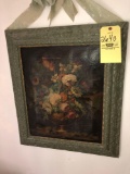 Original Framed Floral Oil On Canvas