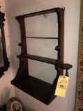 Antique Shelf with Candle Holder