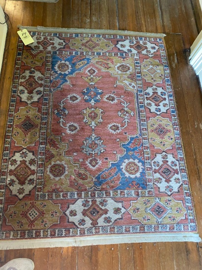 Karastan Transylvanian Church pattern rug, 4.1 x 5.2 size.