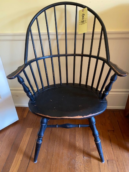 David T. Smith custom made Windsor style chair, 39.5" tall.