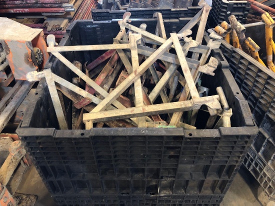 Large Container of Angle Iron Scaffold Outriggers