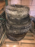 Assorted Tires, 8-14.5 Rim with Tire, Large 13.00-24 Tire