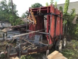 Scaffolding Trailer with Scaffold Contents