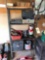 Garage shelf w/ contents