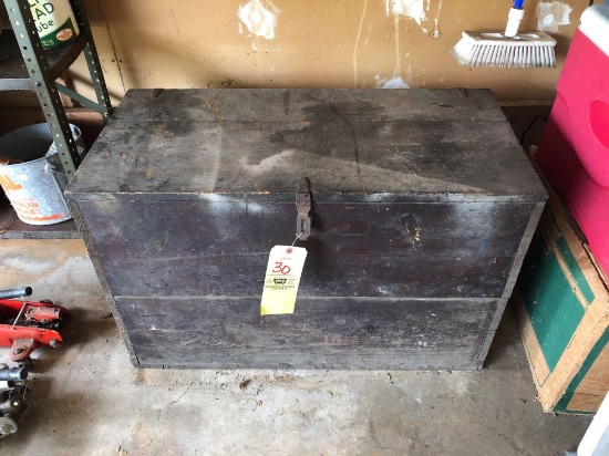 Early wood box, tool caddy