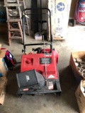 Snow blower, gas cans