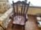 Heavy pine stenciled rocker