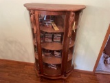 Curved glass China cabinet