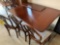 Clawfoot dinning room table with upholstered chair
