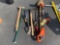 Yard tools - spud bar - sledge hammer - shovel - weed eater