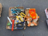 Pipe wrench - tapes - scrappers - pliers