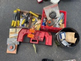 Assorted Stanley, DeWalt, Grip tools - Stihl and Echo Trimmer Heads - Assorted Hardware